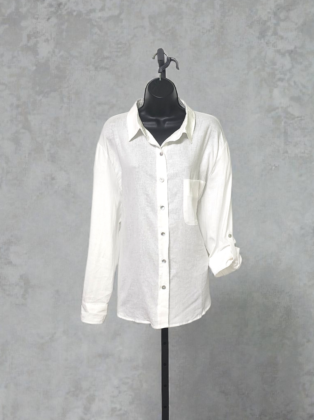 Camisa con botones, manga larga o 3/4