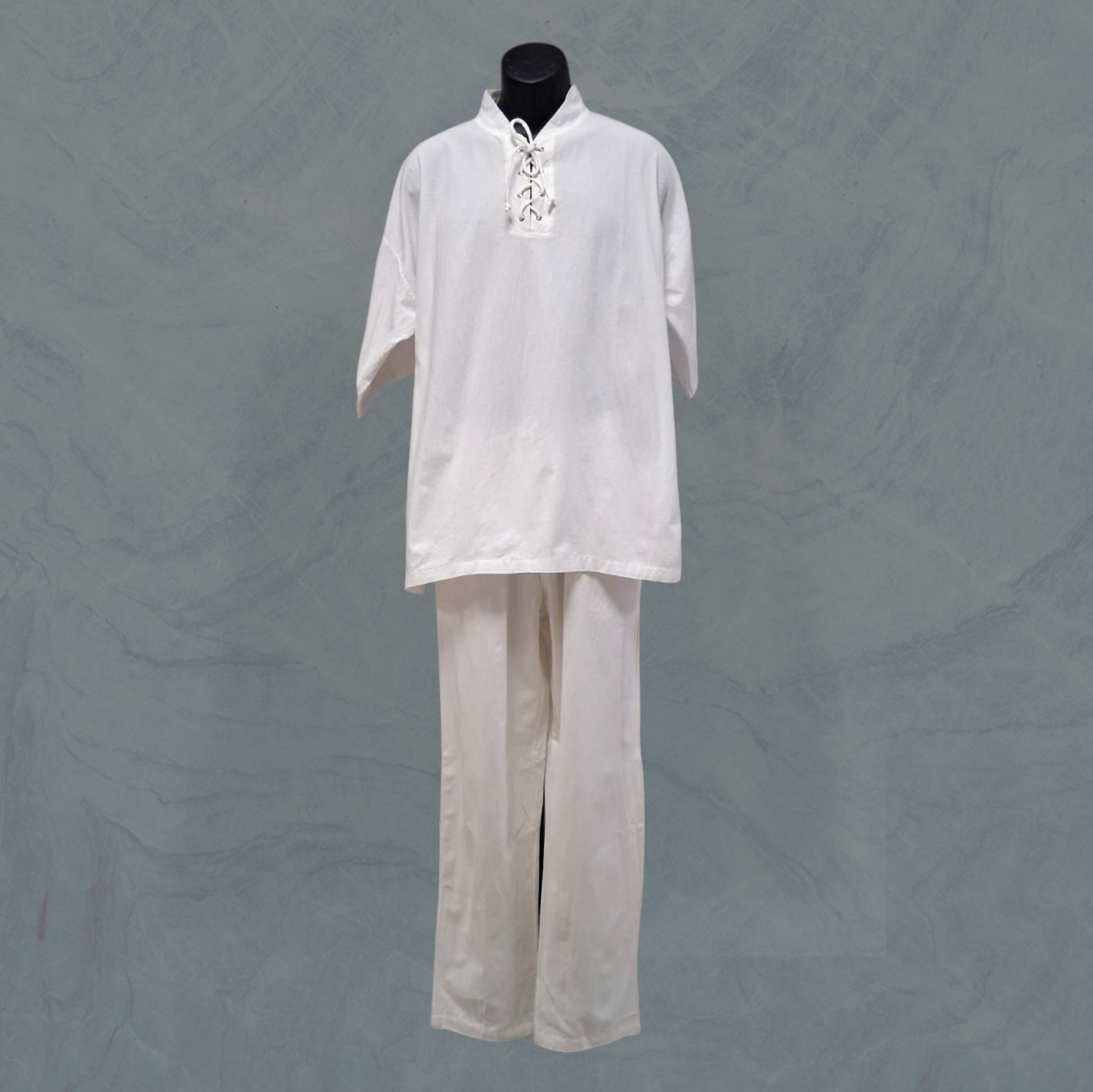 Set Hombre manga corta, cuello regular/cordon.