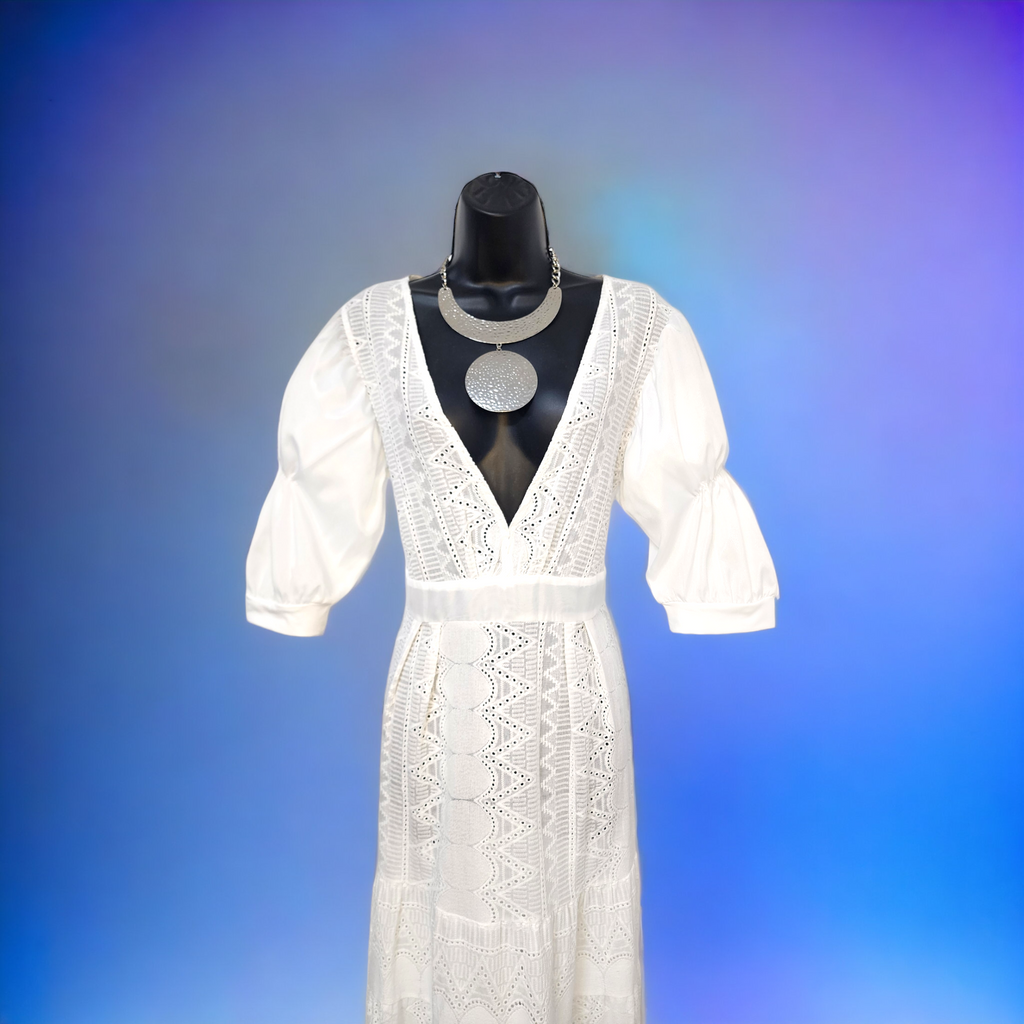 Traje largo Escote V