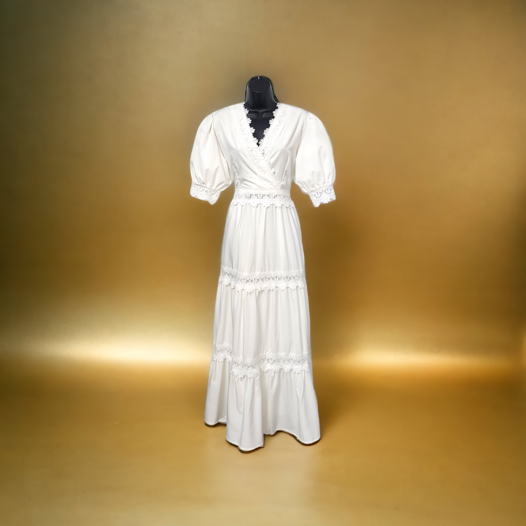 Traje largo con Puntilla