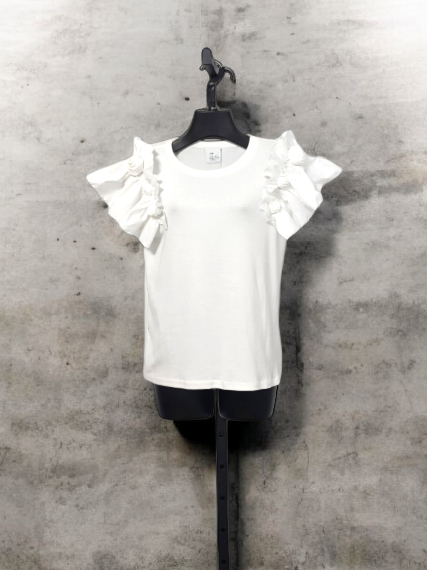 Blusa manga volante y flores