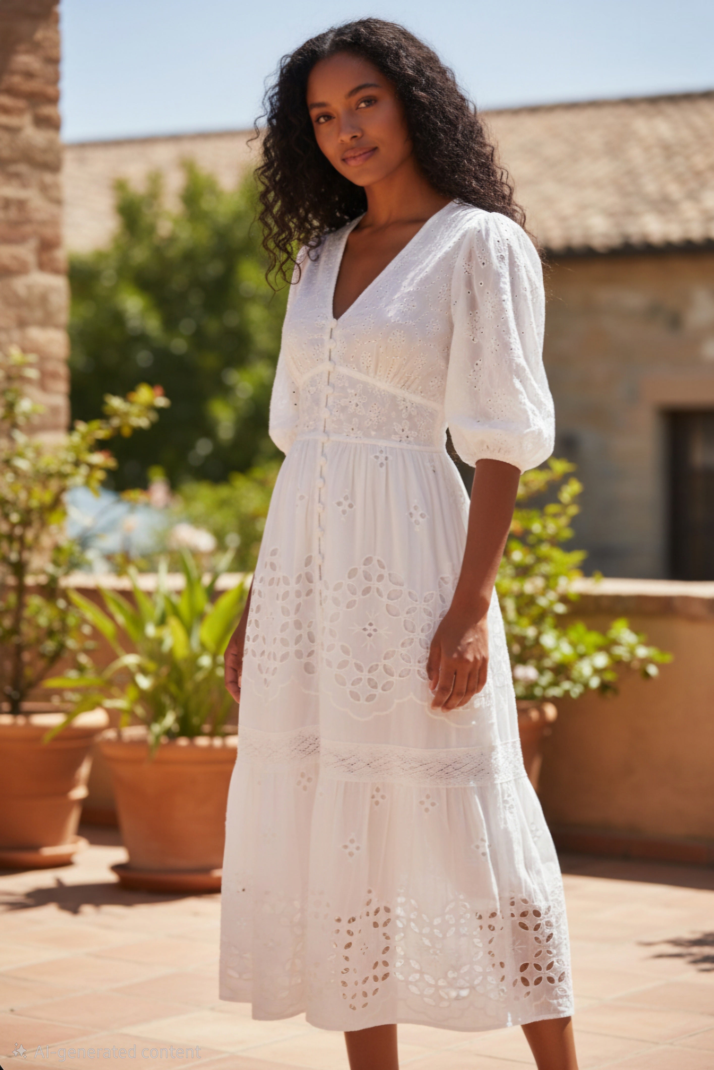 Traje m. 3/4, con botones y en cuello V